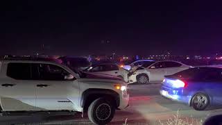 Multi vehicle pileup crash on Palmdale Rd in Adelanto
