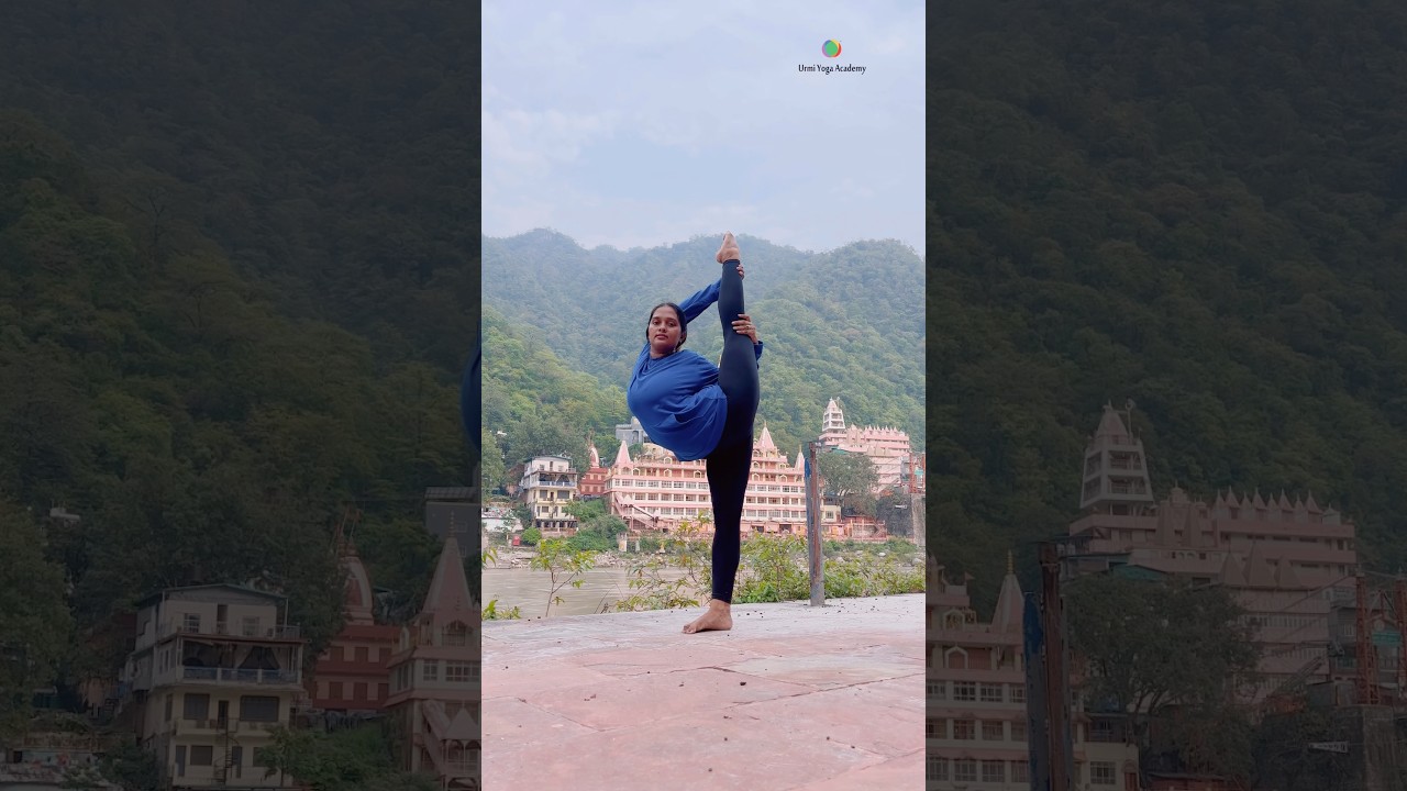 Yoga near the ganga ghat Rishikesh  #yogaurmi #yoga #motivation #urmiyogaacademy #shorts #short #yt