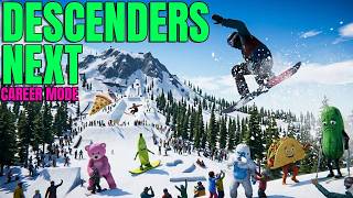 Snowboarding in Descenders Next Career Mode 🏂 Run 2 Xbox Gameplay