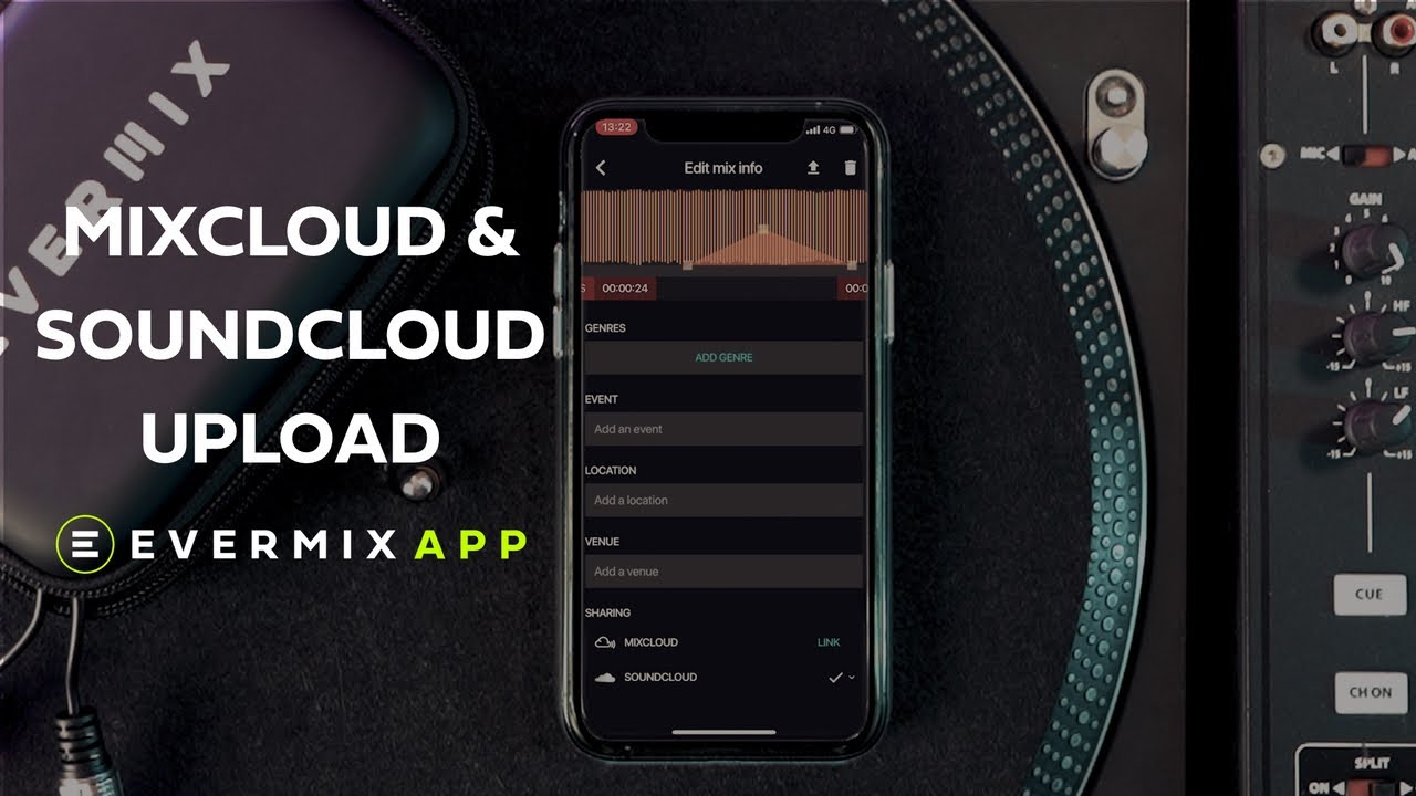 Upload your DJ set to Mixcloud  Soundcloud Evermix App