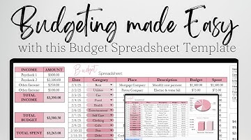 Budgeting Made Easy with this Budget Spreadsheet Template Google Sheets How to Budget with Excel