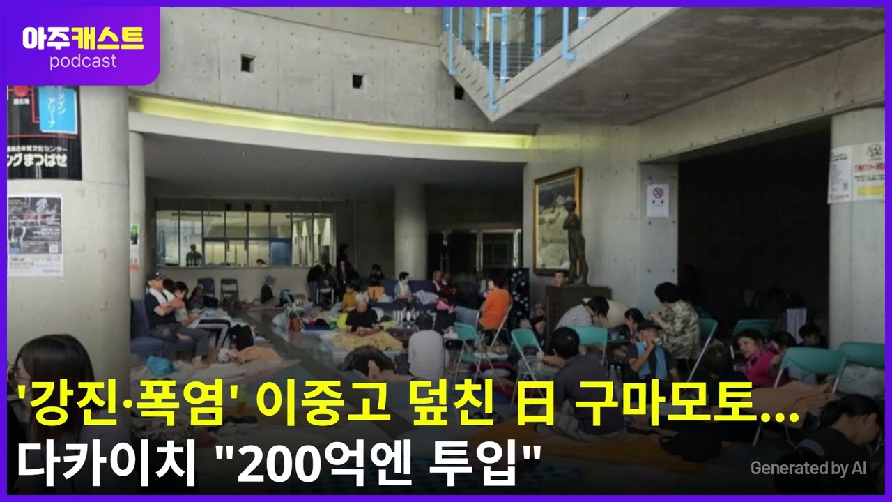 강진·폭염 이중고 덮친 日 구마모토… 다카이치 200억엔 투입
