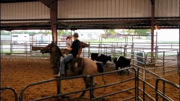 San Olena Quixote - 4/18/12 sorting practice 1 - Valley View Ranch