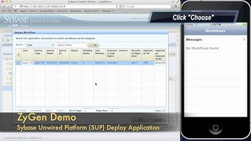 ZyGen Demo : Sybase Unwired Platform Deploy Application  (Eng version)