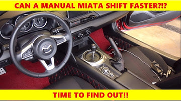 Can a Miata Shift Faster?!?