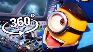 PLANE CRASH 360° - MINION & MONSTER PLANE HIJACK! | VR 4K