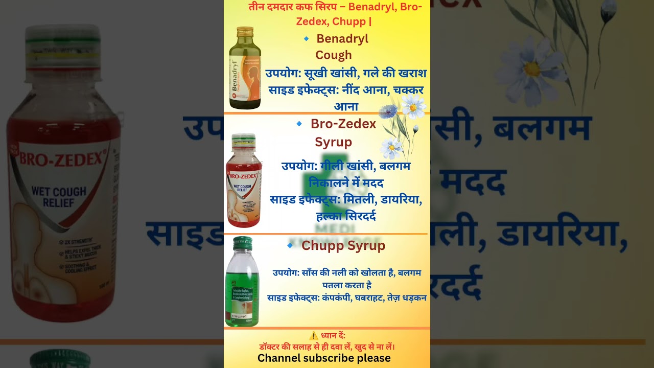 TOP 3 खांसी की सिरप –