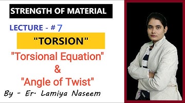 Strength of Material | Lecture-7 | Torsion equation | Target IES