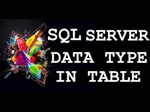 Video: Mikä on numerotietotyyppi SQL:ssä?