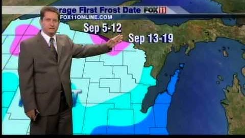 AVERAGE FROST DATES NE WISCONSIN 2012