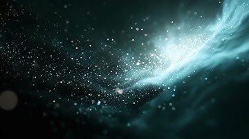 Luminous blue gradient scattered light particles bokeh effects 4K | Motion background loop