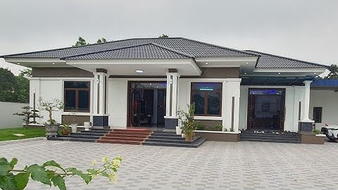 nhà đẹp 55 | biệt thự nhà vườn mái nhật 1 tầng 4 phòng ngủ nhà đẹp xu hướng 2023