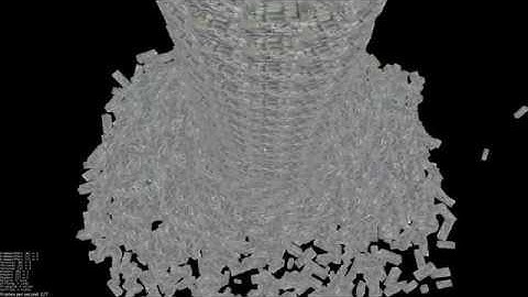 jMonkeyEngine: 8x300 brick tower - Comparing WiP detached physics update with other modes.