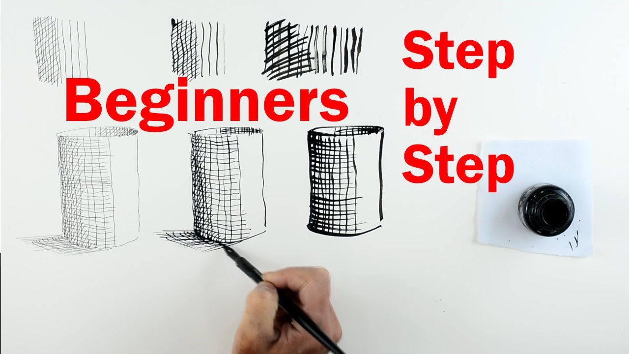 Pen And Ink Beginners Part 1 Drawing With Lines Youtube