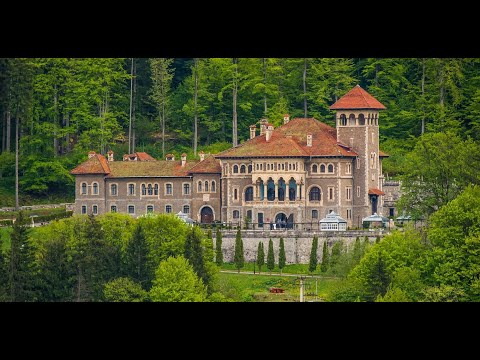 Cantacuzino Castle , Busteni , Romania in Ultra 4K