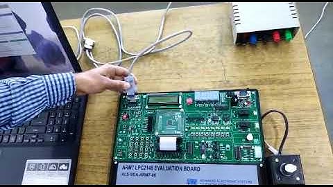 Stepper motor, Microcontroller and Embedded Systems Lab 4th sem,CSE,KIT, Tiptur.