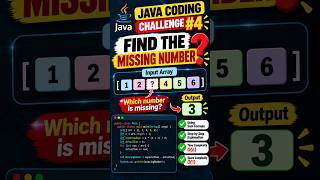 Details Find the Missing Number in Java 🔥 | Coding Interview Question #shorts #coding #programming Update