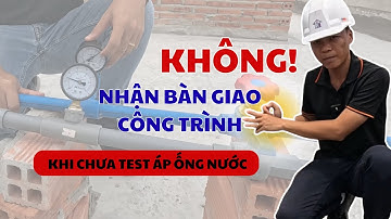 Kiểm tra áp lực ống cấp nước trước khi hoàn thiện phần thô - Công trình Bình Chiểu | TDHOME