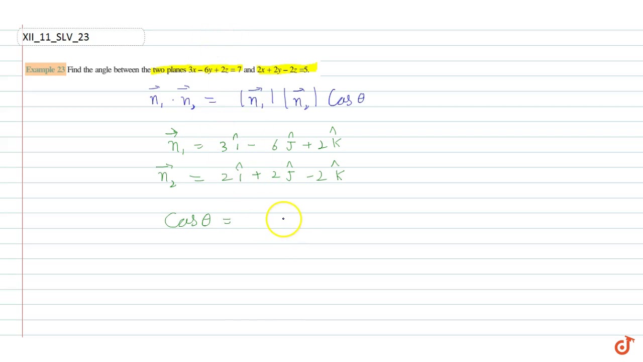 Find The Angle Between The Two Planes 3x 6y 2z 7 And 2x 2y 2z find-the-angle-between-the-two-planes-3x-6y-2z-7-and-2x-2y-2z