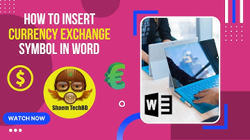 How to insert Currency Exchange Symbol in Word