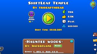 [2.2] (Demon) ShiftLeaf Temple by trideapthbear | Geometry Dash Platformer