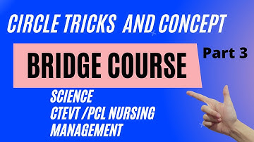 Science Bridge course video | Mathematics | Circle old question solved | Circle question |CTEVT |