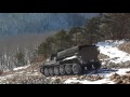 опасный спуск на вездеходе ГАЗ 71(ГТС)