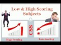 CSS Low and High Scoring Subjects CSS  | high scoring optional subjects css | css subjects guide