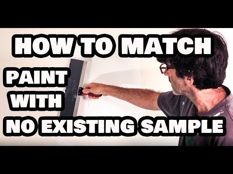 How To Match Paint Without A Sample Or Original Paint Can!