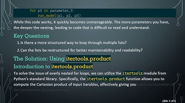 Optimize Your Model Runs by Avoiding Nested Loops: Elegant Solutions in Python