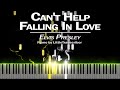 Elvis Presley - Can't Help Falling In Love (Piano Cover) Tutorial by LittleTranscriber