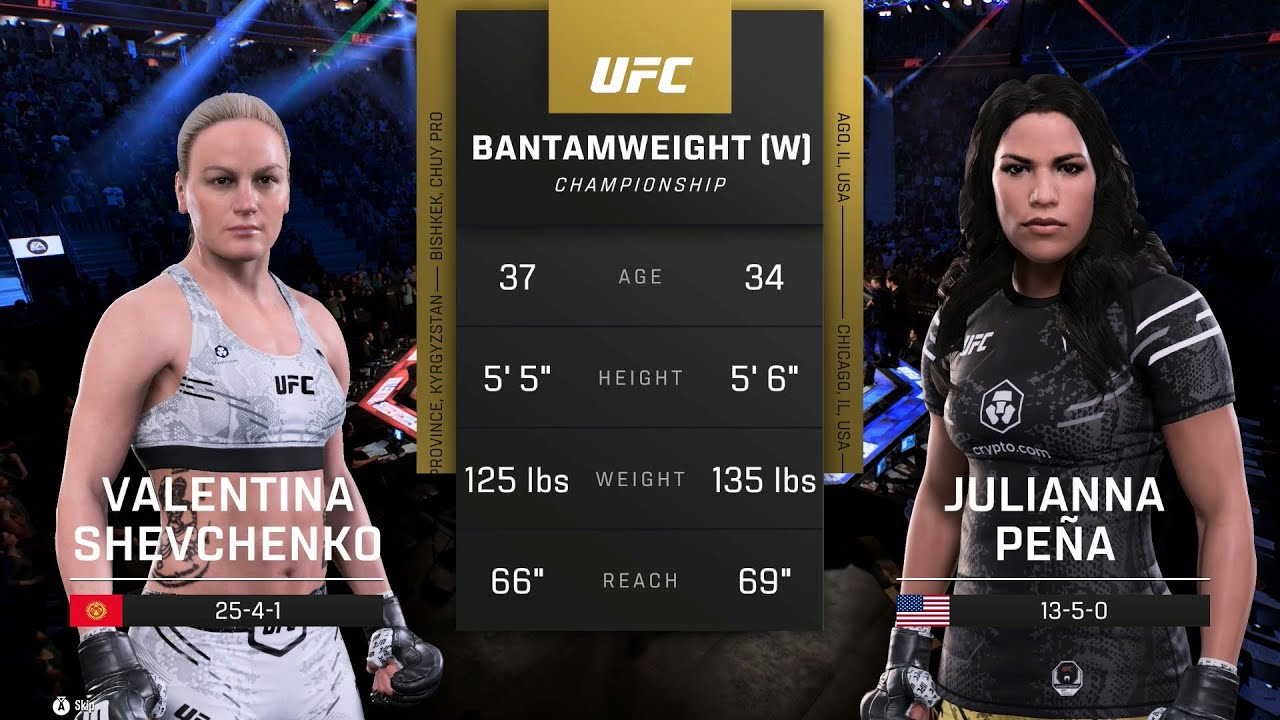 Valentina Shevchenko vs. Julianna Pena Full Fight - UFC 5 Fight Night