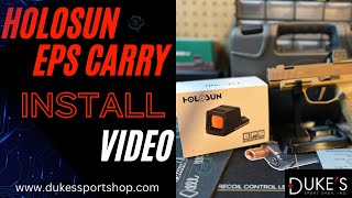 How to install the Holosun EPS Carry onto the Sig Sauer 365XL