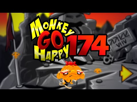 Видео: Игра "Счастливая Обезьянка 174" (Monkey GO Happy 174) - прохождение