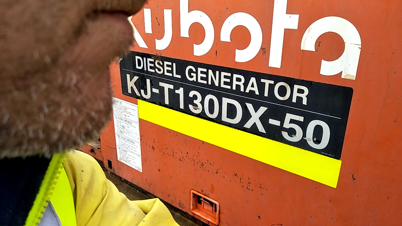 MR0019 - Kubota KJ-T130 DX-50, 12.5 KVA 3 Phase Generator