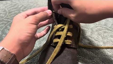 How to PROPERLY ladder lace WWI boots