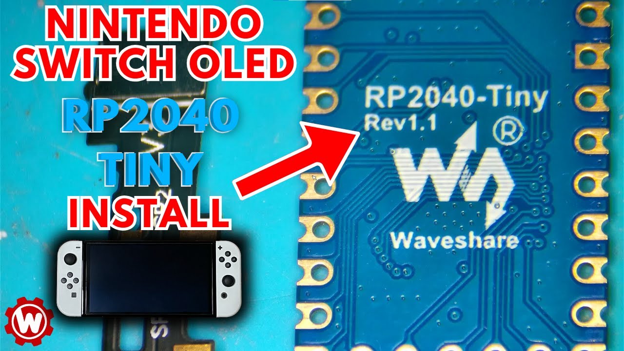 Nintendo Switch OLED RP2040-Tiny Installation - YouTube