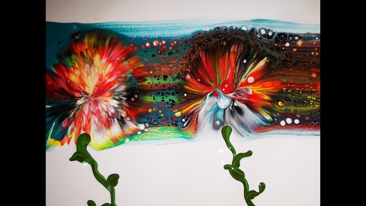 V. 60 Pouring técnica de arrastre o barrido swipe