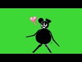 Cartoon Mouse belly....? Green screen [ trevor henderson ]