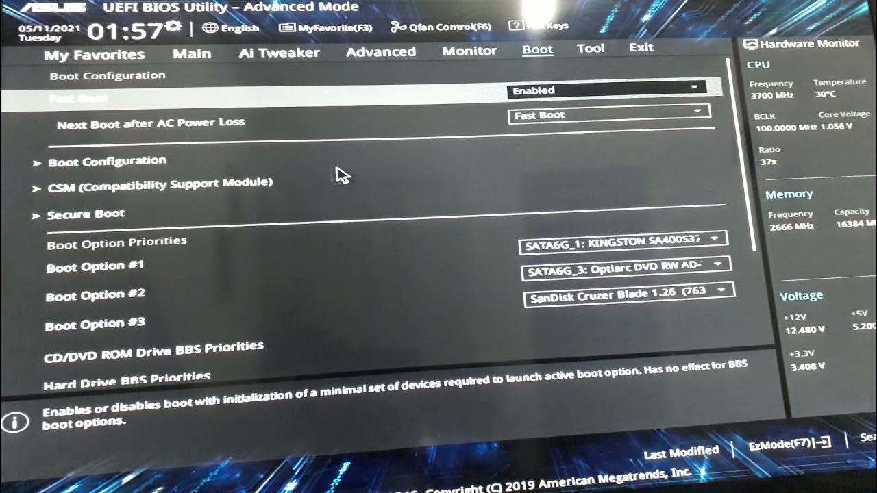 uefi bios utility ez mode pc liga e fica travado na tela da bios (Resolvido) YouTube