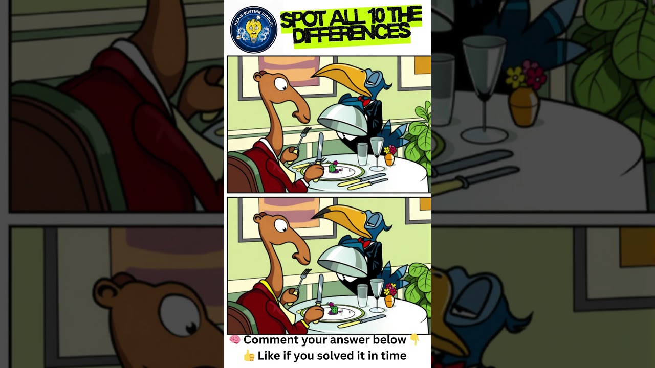 Only 1% Can Spot All the Differences in 30 Seconds 😱#puzzle, #riddlejourney, #iqtest