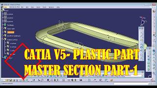 CATIA V5  PLASTIC MASTER SECTION PART 1