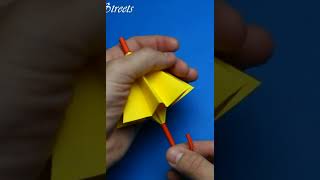 Umbrella opens and closes from paper