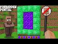Why is the VILLAGER FORBIDDEN to TELEPORT to this EMERALD PORTAL in Minecraft ! HOW TO ENTER ?