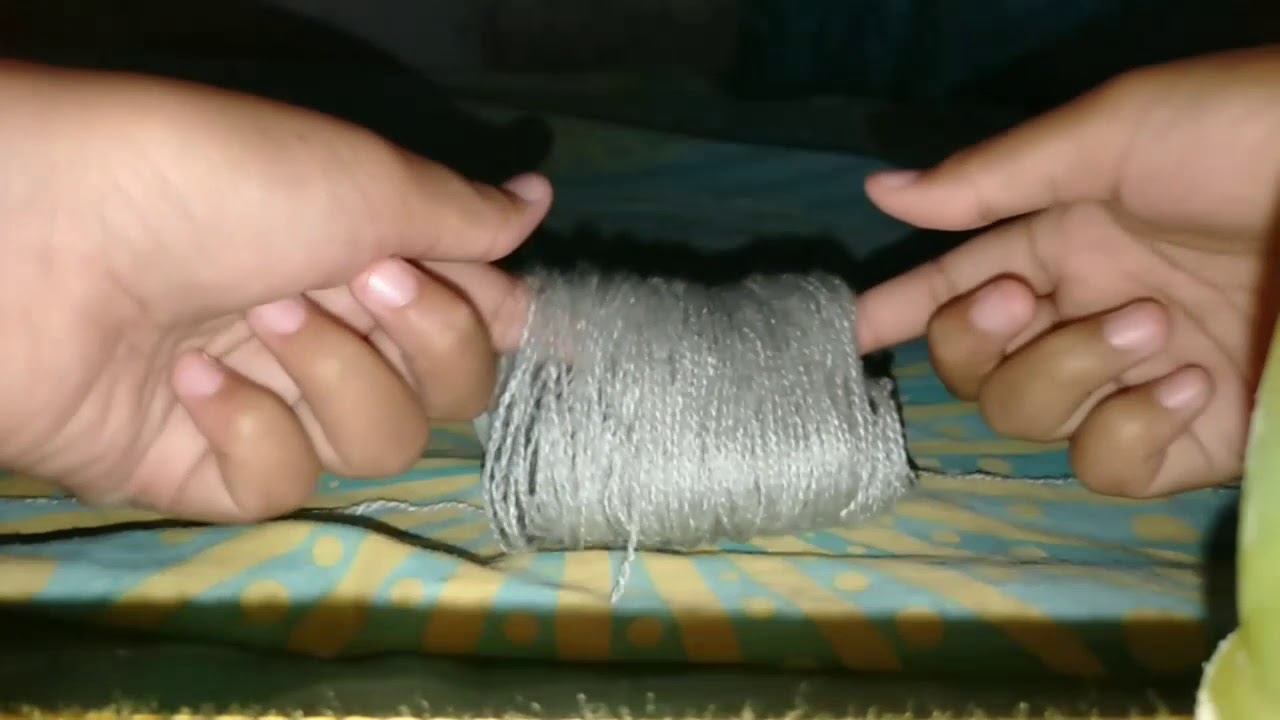 DIY DARI  BENANG  WOL  KARPET  POMPOM YouTube