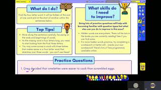 11 Plus Verbal Reasoning Hidden Words