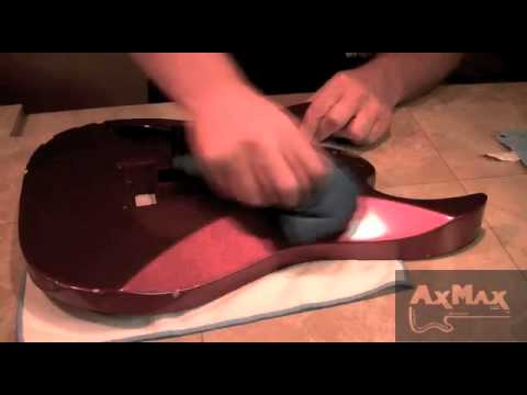 Electric Guitar Restoration IBZ RG 8: Detailing The Body Of An Ibanez RG Guitar