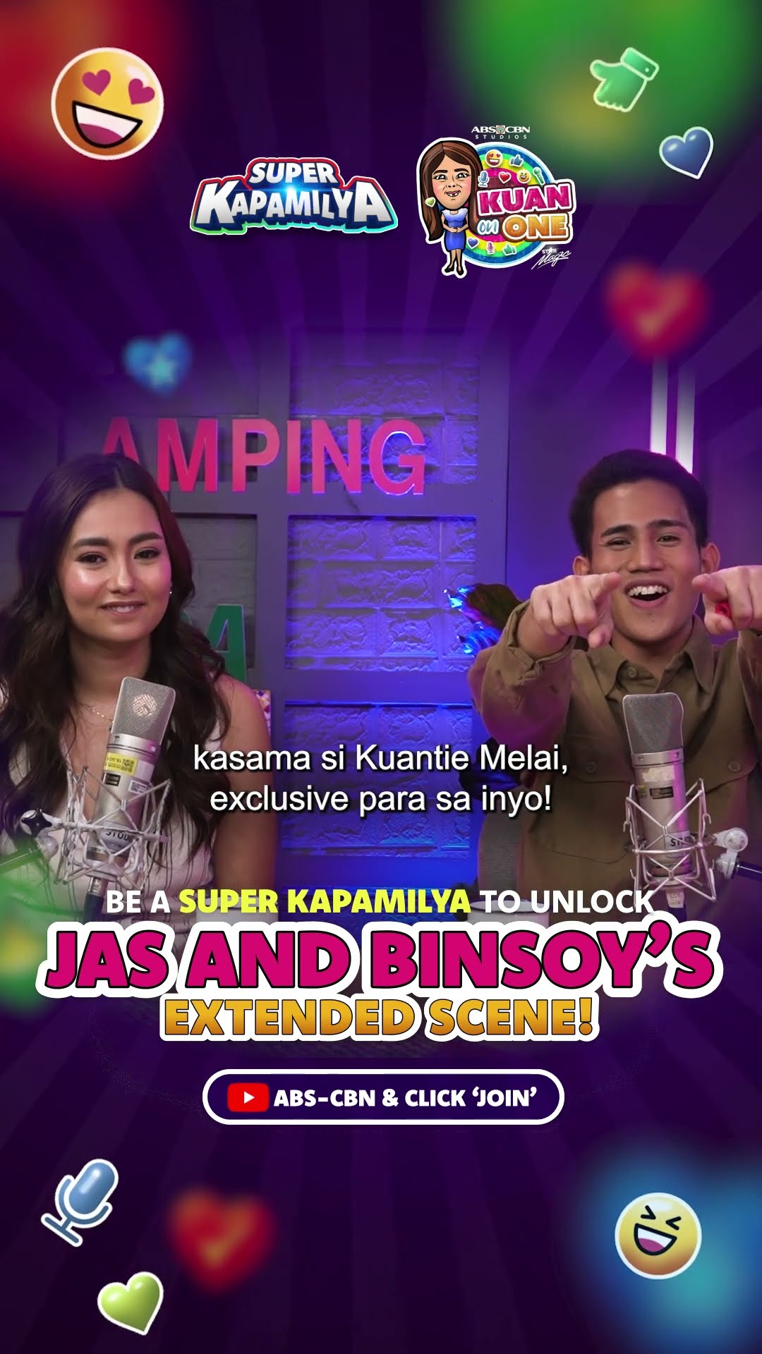 We wanna C U Happy #SuperKapamilya— kaya meron kayong EXCLUSIVE ACCESS sa EXTENDED SCENE #KuanOnOne