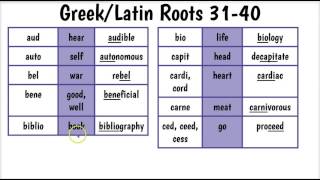Greek Latin Roots 31 40 screenshot 5