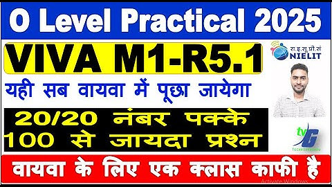 O Level M1-R5.1 Practical 100+ VIVA Question and Answer Exam January 2025 o level viva IT TOOLS 2025